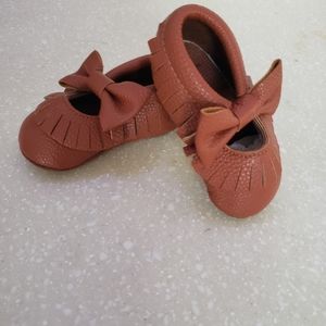 Moccasins - Little Girl Child w/ Bow
